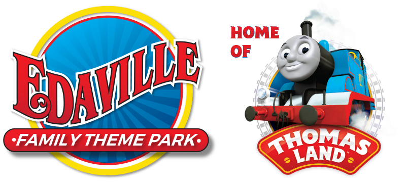 Edaville Family Theme Park Logo and Home of Thomas Land Logo